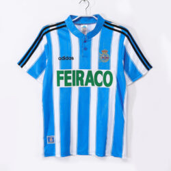 Áo Bóng Đá Deportivo La Coruña Mùa 1997/98 Sân Nhà Màu Xanh Trắng
