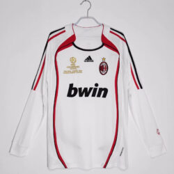 Áo Bóng Đá AC Milan Mùa 2006/07 Sân Khách Dài Tay