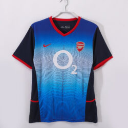 Áo Bóng Đá Arsenal Mùa 2002/04 Sân Khách Màu Xanh Dương