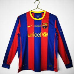 Áo Bóng Đá Barcelona Mùa 2010/11 Sân Nhà Dài Tay