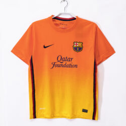 Áo Bóng Đá Barcelona Mùa 2012/13 Sân Khách Màu Cam