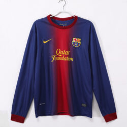 Áo Bóng Đá Retro Barcelona Mùa 2012/13 Sân Nhà Dài Tay