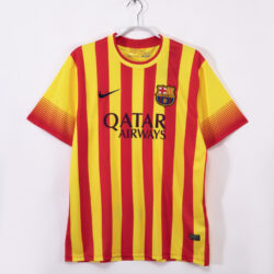 Áo Bóng Đá Retro Barcelona Mùa 2013/14 Sân Khách Màu Vàng