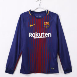 Áo Bóng Đá Barcelona Mùa 2017/18 Sân Nhà Dài Tay