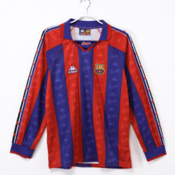 Áo Bóng Đá Barcelona Mùa 1995/97 Sân Nhà Dài Tay
