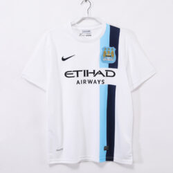 Áo Bóng Đá Manchester City Mùa 2013/14 Sân Khách Thứ Hai Màu Trắng