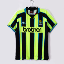 Áo Bóng Đá Retro Manchester City Mùa 1998/99 Sân Khách