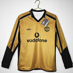 Áo Bóng Đá Retro Manchester United Mùa 2001/02 Sân Nhà Kỷ Niệm 100 Năm
