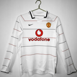 Áo Bóng Đá Manchester United Mùa 2003/04 Sân Khách Thứ Hai Dài Tay