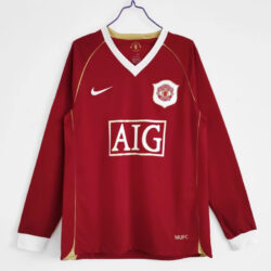 Áo Bóng Đá Manchester United Mùa 2006/07 Sân Nhà Dài Tay