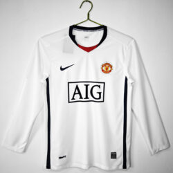 Áo Bóng Đá Manchester United Mùa 2008/09 Sân Khách Dài Tay