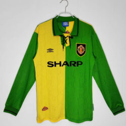 Áo Bóng Đá Manchester United Mùa 1992/94 Sân Khách Thứ Hai Dài Tay