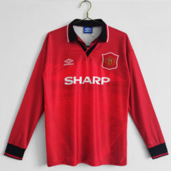 Áo Bóng Đá Manchester United Mùa 1994/96 Sân Nhà Dài Tay