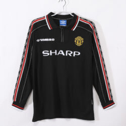 Áo Bóng Đá Retro Manchester United Mùa 1998/99 Màu Đen Dài Tay