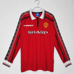 Áo Bóng Đá Manchester United Mùa 1998/99 Sân Nhà Dài Tay