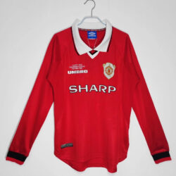 Áo Bóng Đá Manchester United Mùa 1999/00 Sân Nhà Dài Tay