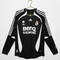 Áo Bóng Đá Real Madrid Mùa 2006/07 Sân Khách Thứ Hai Dài Tay