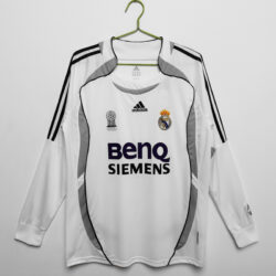 Áo Bóng Đá Real Madrid Mùa 2006/07 Sân Nhà Dài Tay