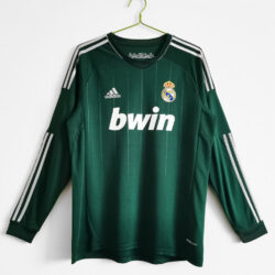 Áo Bóng Đá Retro Real Madrid Mùa 2012/13 Sân Khách Thứ Hai Dài Tay