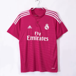 Áo Bóng Đá Real Madrid Mùa 2014/15 Sân Khách Màu Hồng Mai