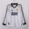 Áo Bóng Đá Retro Real Madrid Mùa 1998/00 Sân Nhà Dài Tay