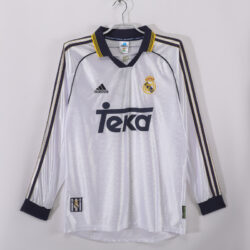 Áo Bóng Đá Retro Real Madrid Mùa 1998/00 Sân Nhà Dài Tay