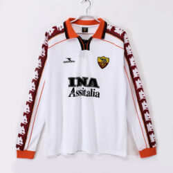 Áo Bóng Đá Retro Roma Mùa 1998/99 Sân Khách Dài Tay