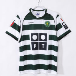 Áo Bóng Đá Retro Sporting Lisbon Mùa 2001/03 Sân Nhà