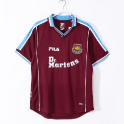 Áo Bóng Đá Retro West Ham United Mùa 1999/01 Sân Nhà