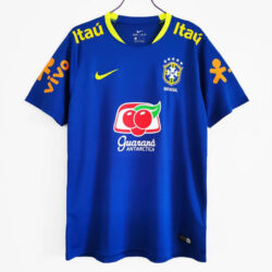 Áo Bóng Đá Đội Tuyển Brazil Mùa 2020 Áo Tập Luyện Màu Xanh Dương