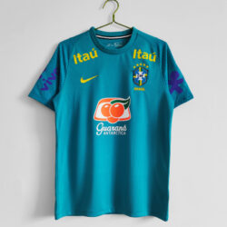 Áo Bóng Đá Đội Tuyển Brazil Mùa 2021 Áo Tập Luyện Hồ Xanh