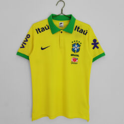 Áo Bóng Đá Đội Tuyển Brazil Mùa 2022 Áo Polo Màu Vàng