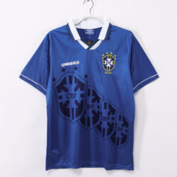 Áo Bóng Đá Retro Đội Tuyển Brazil Mùa 1996 Sân Khách