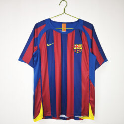 Áo Bóng Đá Retro Barcelona Mùa 2005/06 Sân Nhà Cúp C1