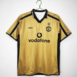 Áo Bóng Đá Retro Manchester United Mùa 2001/02 Sân Nhà Kỷ Niệm 100 Năm