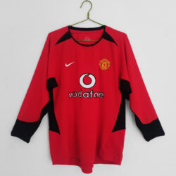 Áo Bóng Đá Retro Manchester United Mùa 2002/04 Sân Nhà Dài Tay