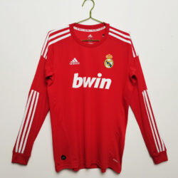 Áo Bóng Đá Retro Real Madrid Mùa 2011/12 Sân Khách Thứ Hai Dài Tay