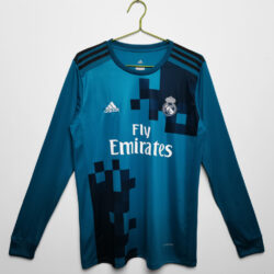 Áo Bóng Đá Retro Real Madrid Mùa 2017/18 Sân Khách Thứ Hai Dài Tay